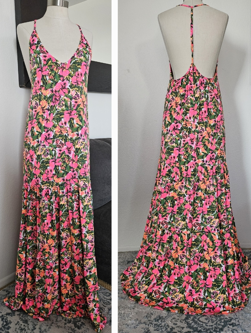 Maaji Hula Maxi Dress in tropical floral print - Picture 3 of 11